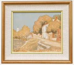 hilip Gregory Needell (1886-1974) - Öl, Kontinentale Dorfszene