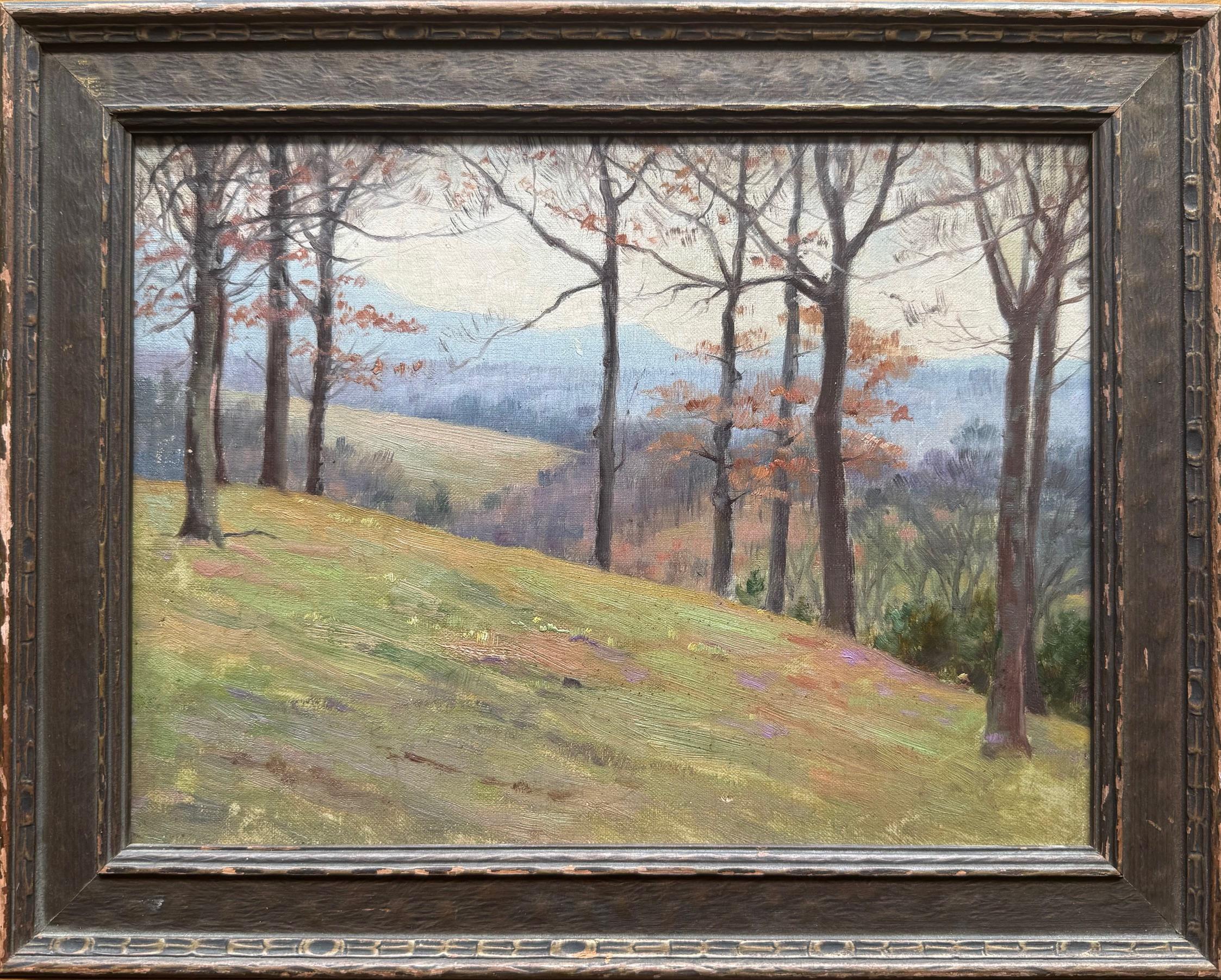 Hillside in Vermont  - American School - Painting by Unknown