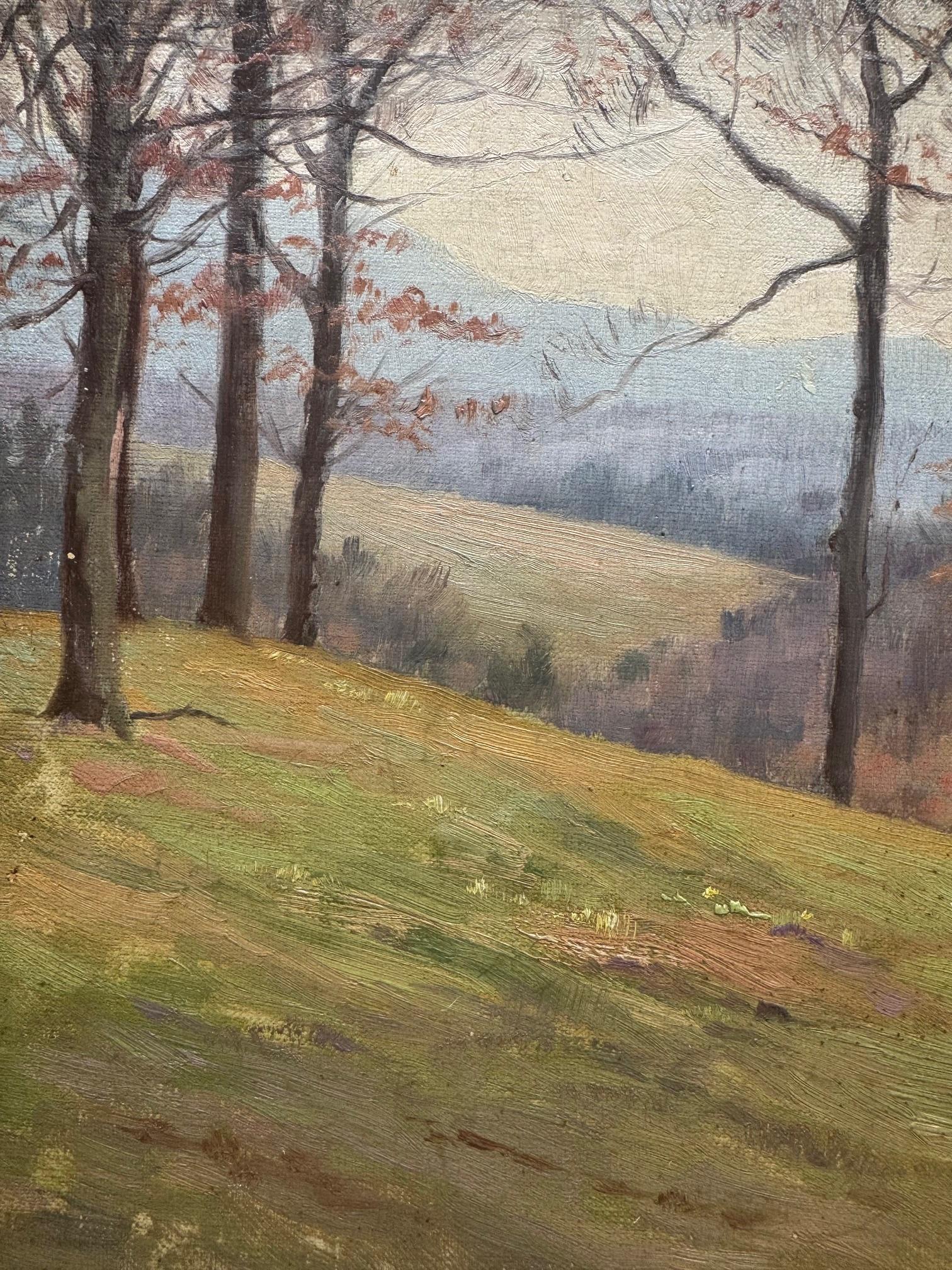 Hillside in Vermont  - American School - American Impressionist Painting by Unknown