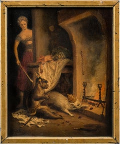 Pintor histórico italiano - Pintura de figuras del siglo XIX - Alegoría