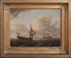 HMS Artois Demasting & Capturing Révolutionnaire 1794 - OLIVER LEMAY (1734-1797)
