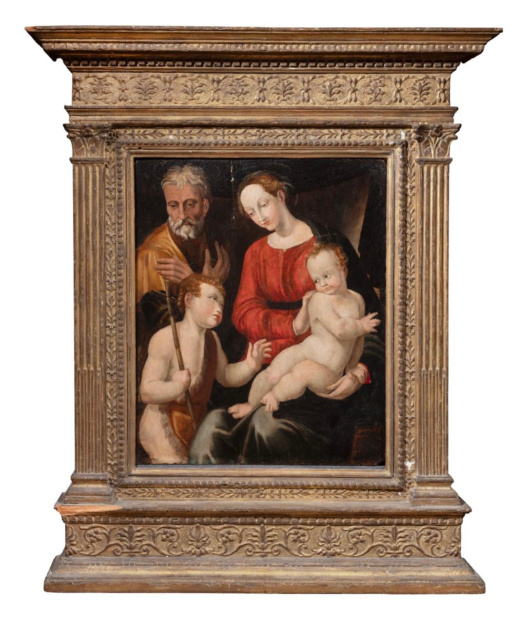 Holy Family with the Infant Saint John – Bolognese School, Second Half 16th Cent