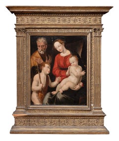 La Sainte Famille avec Saint John l'Enfant – École bolognaise, seconde moitié du XVIe siècle