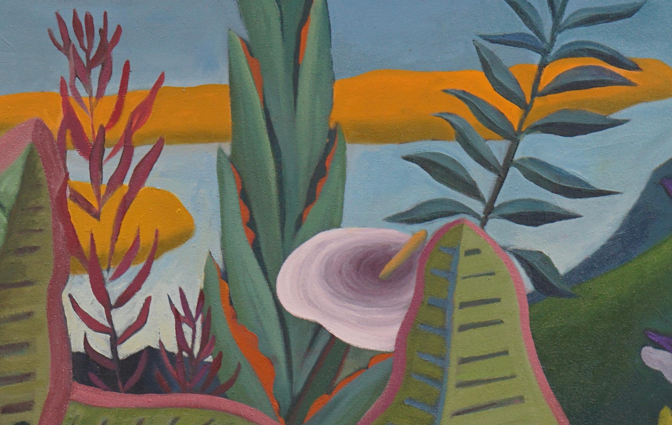 Hommage à Rousseau - Peinture de nu - Art contemporain par Marc Zimmerman - Contemporain Painting par Unknown