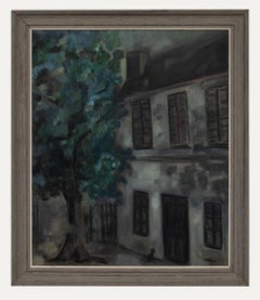 Hope - Framed 20th Century Oil, French Country House