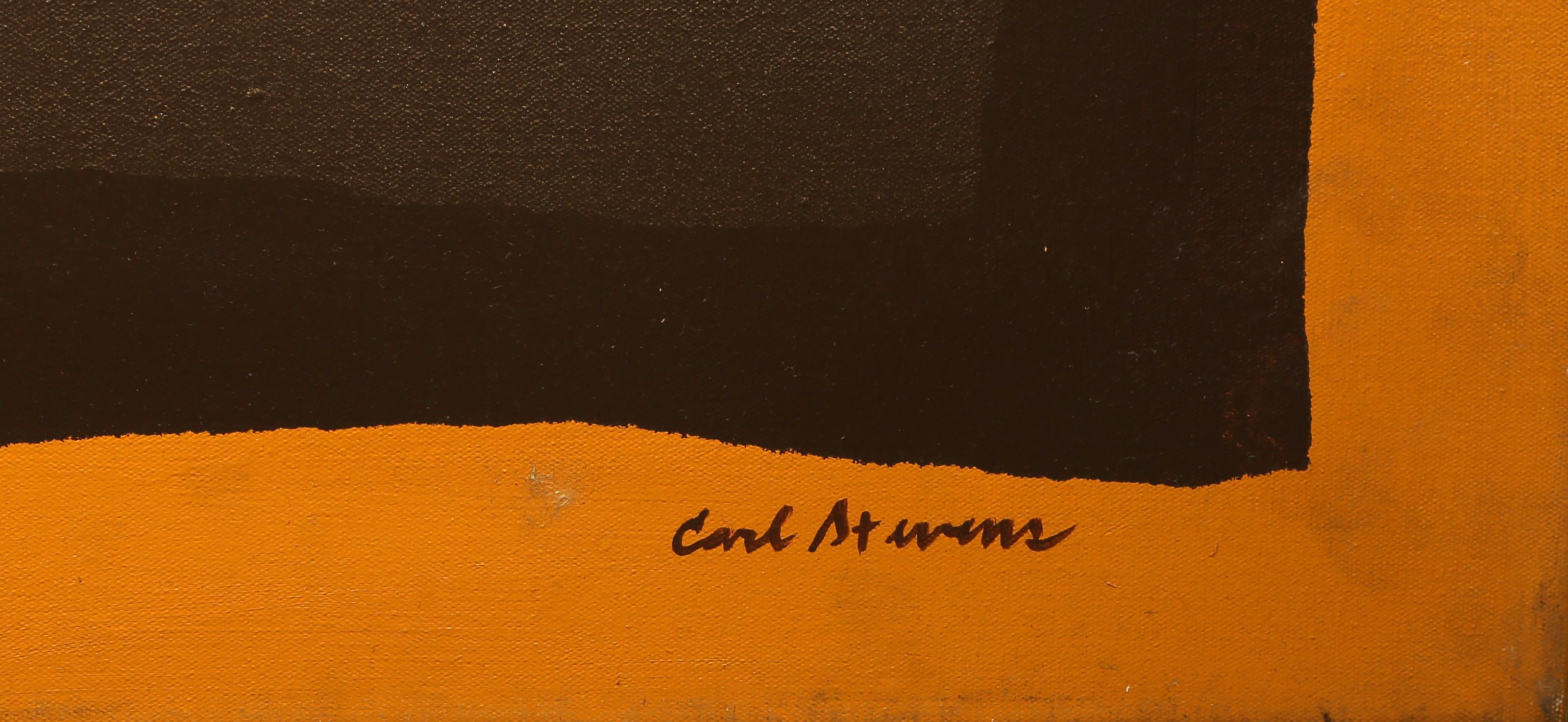 Horizon, Minimalist Acrylic Painting on Canvas by Carl Stevens For Sale 2