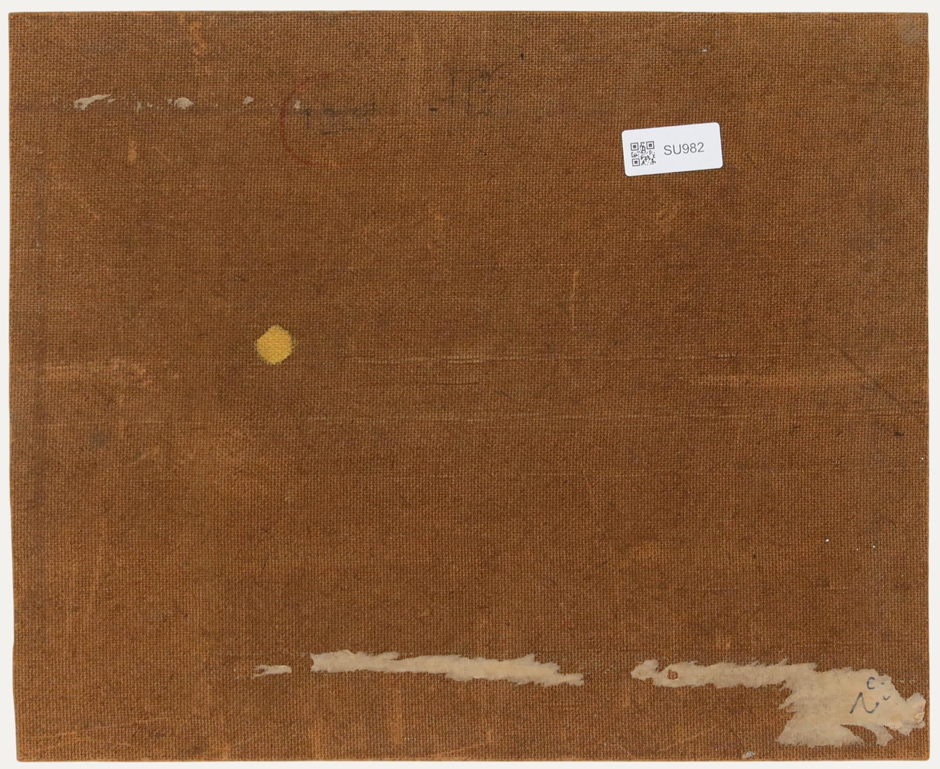 Horner - Mitte 20. Jahrhundert Öl, Pilze und Tee (Braun), Still-Life Painting, von Unknown