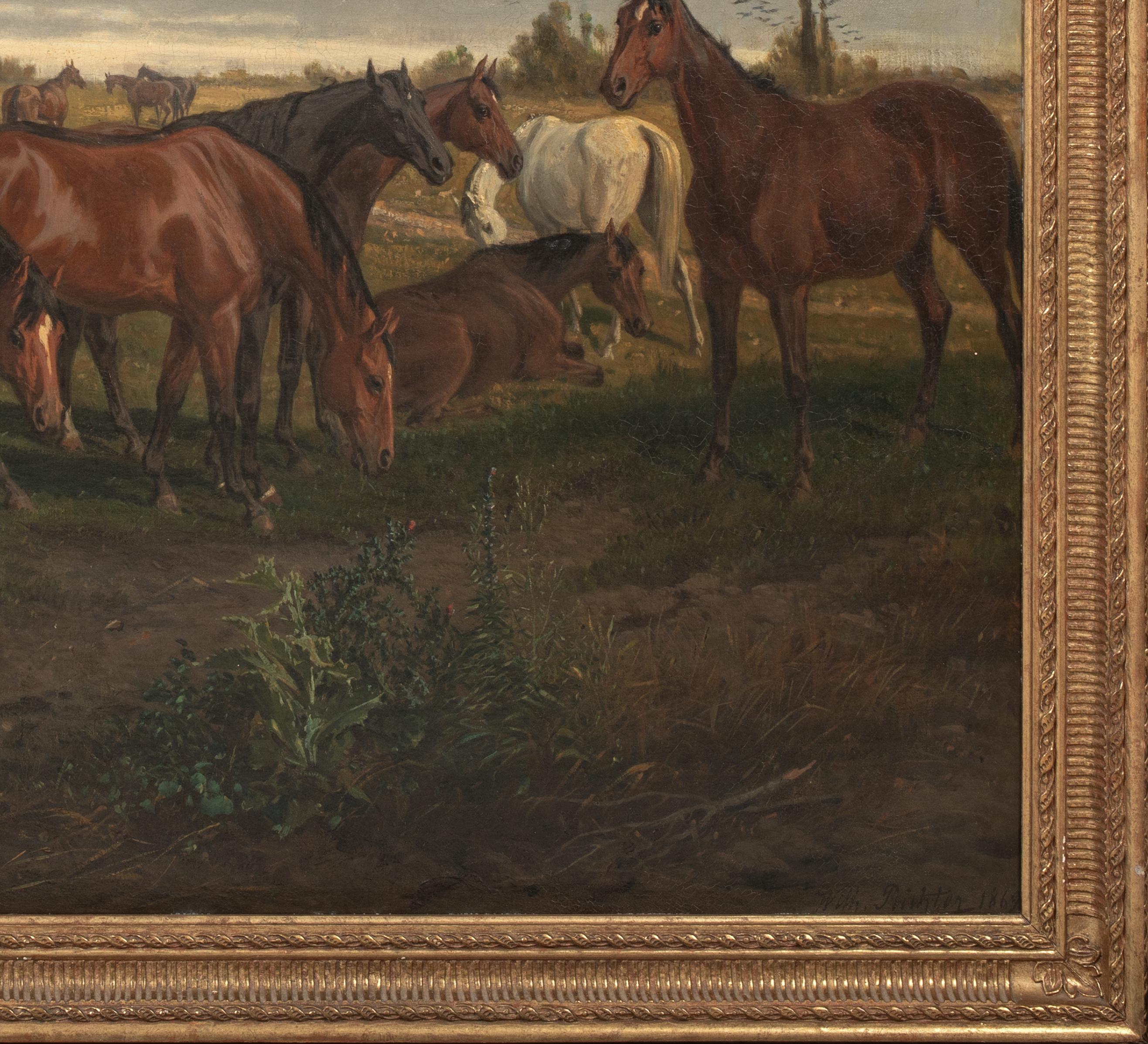 Pferdezüchter und Pferde in einer Landschaft, 19.

von WILHELM RICHTER (1824-1892) Verkauf für 35.000 $

Großes österreichisches Porträt eines österreichischen Pferdezüchters mit seinen Pferden in einer weitläufigen Landschaft, Öl auf Leinwand von