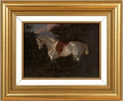 Horse Portrait "Shamrock" (British School, 19th Century) Oil Painting on Canvas