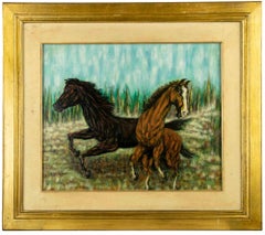 Horses - Oil on Canvas - 1991