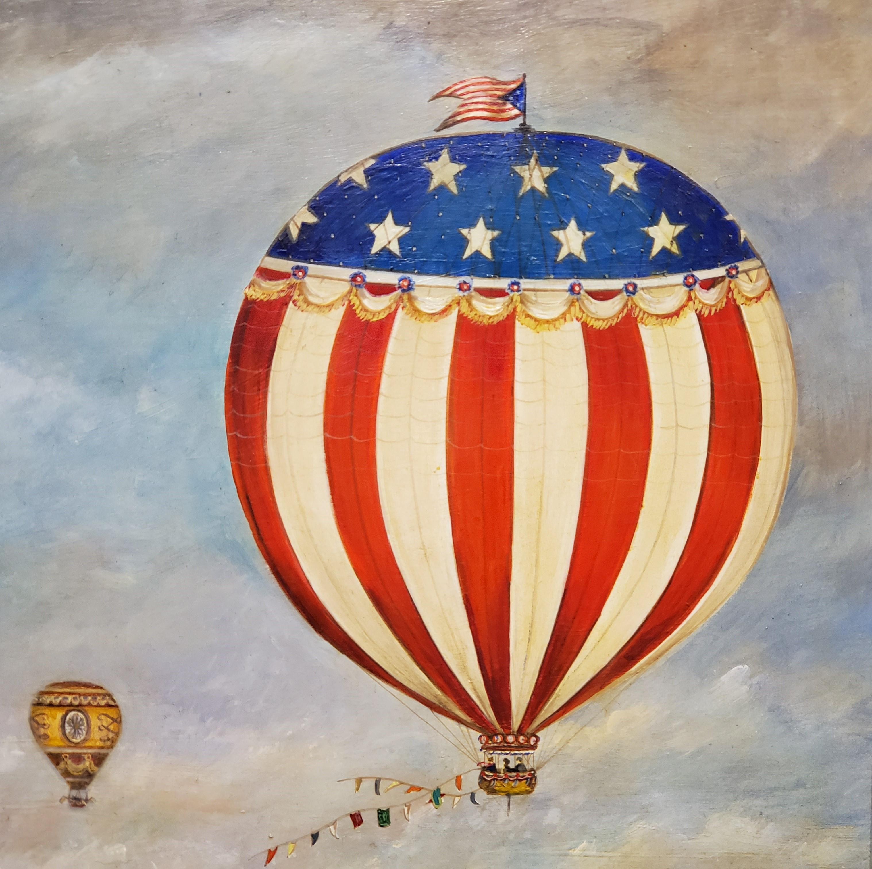 hot air balloon painting