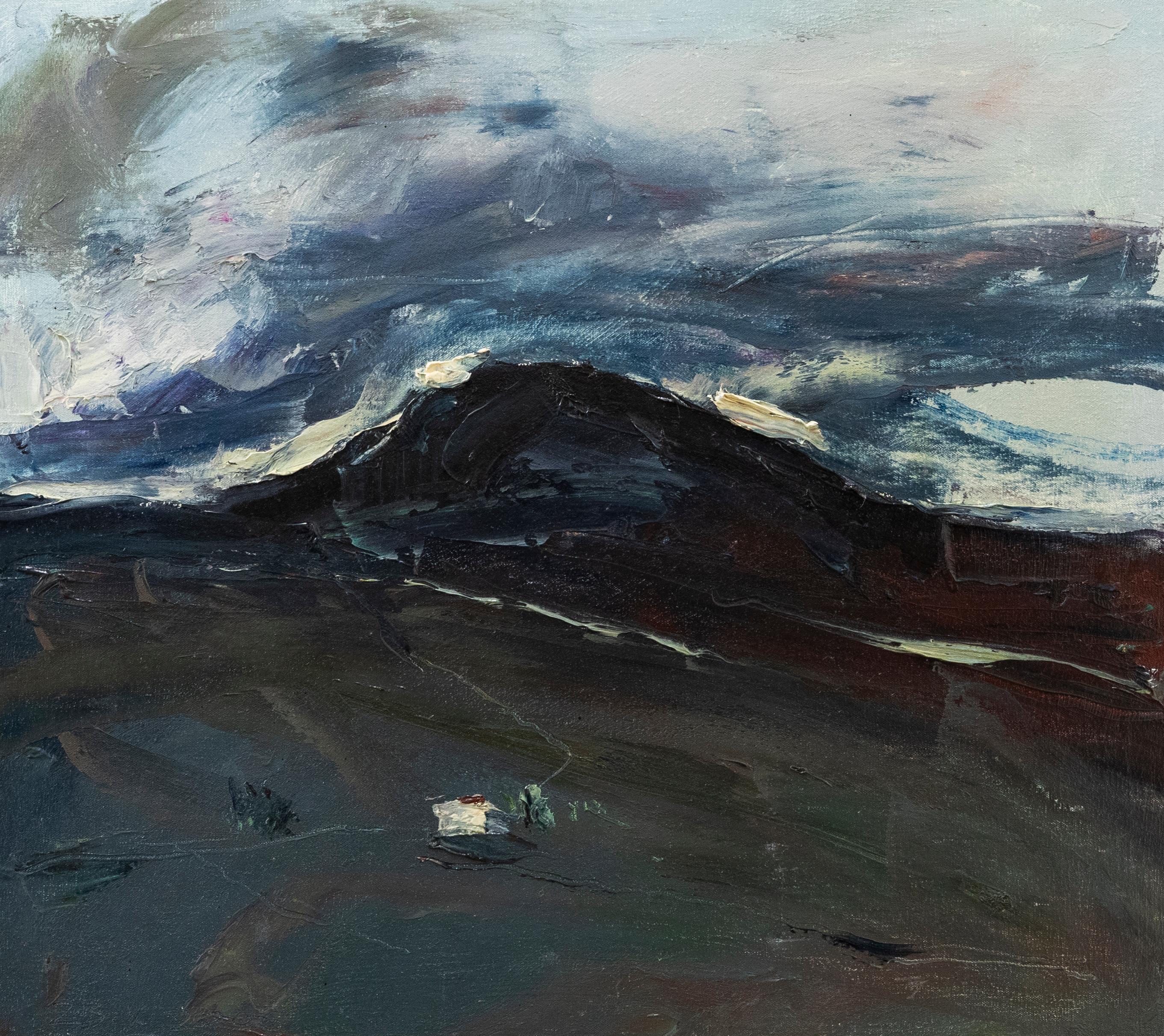 Unknown Figurative Painting - Howard Barnes (1937-2017) - Contemporary Oil, The Sea in Scotland