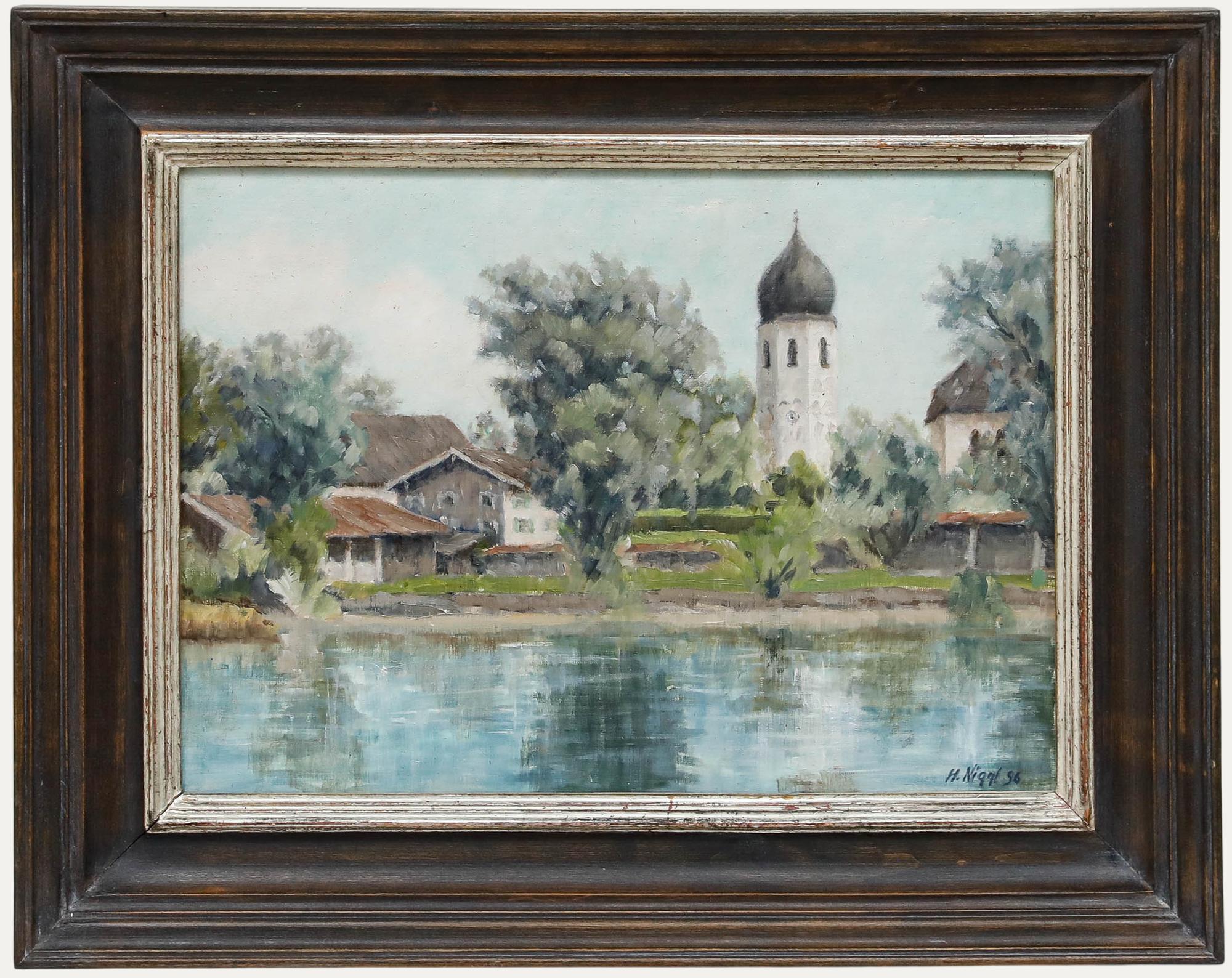 Landscape Painting Unknown - Hubert Niggl  - 1996, Fraueninsel
