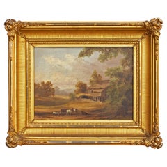Hudson River School Painting in Original Gilt Frame