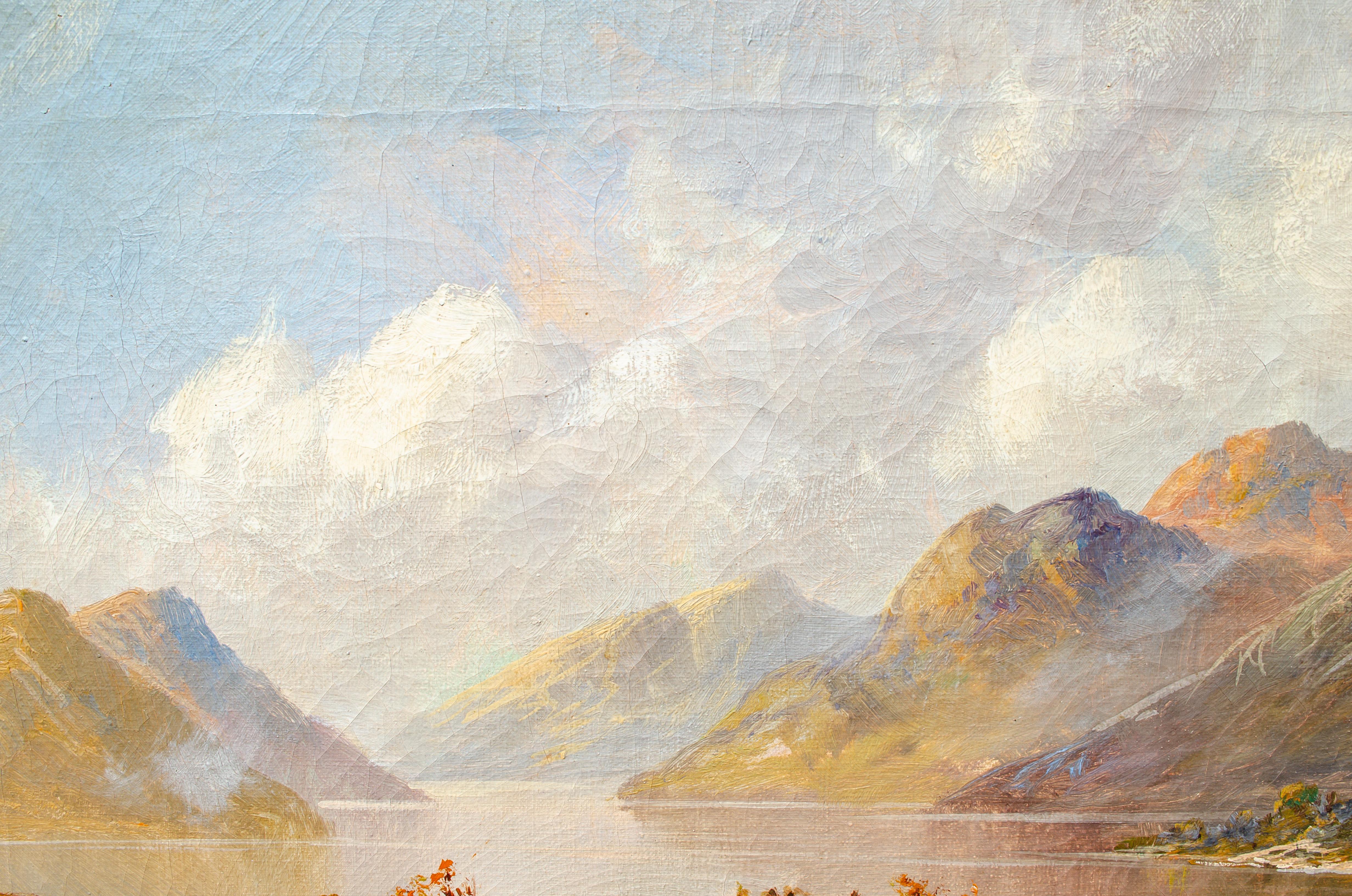 Hudson River School Style Painting, c. 1900 For Sale 2