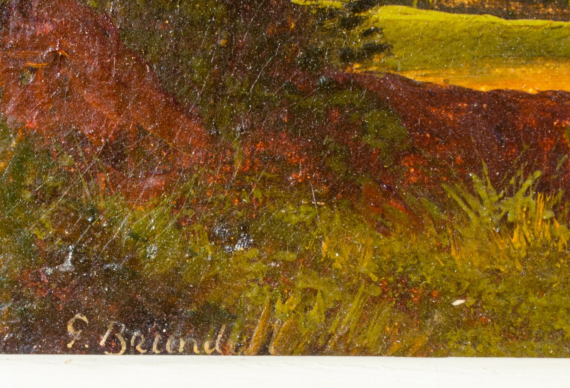 G. Brundell
Sans titre, A.I.C. Début du 20e siècle
Huile sur toile
Vue : 10 x 18 in.
Encadré : 19 7/8 x 27 7/8 x 2 in.
Signé en bas à gauche
