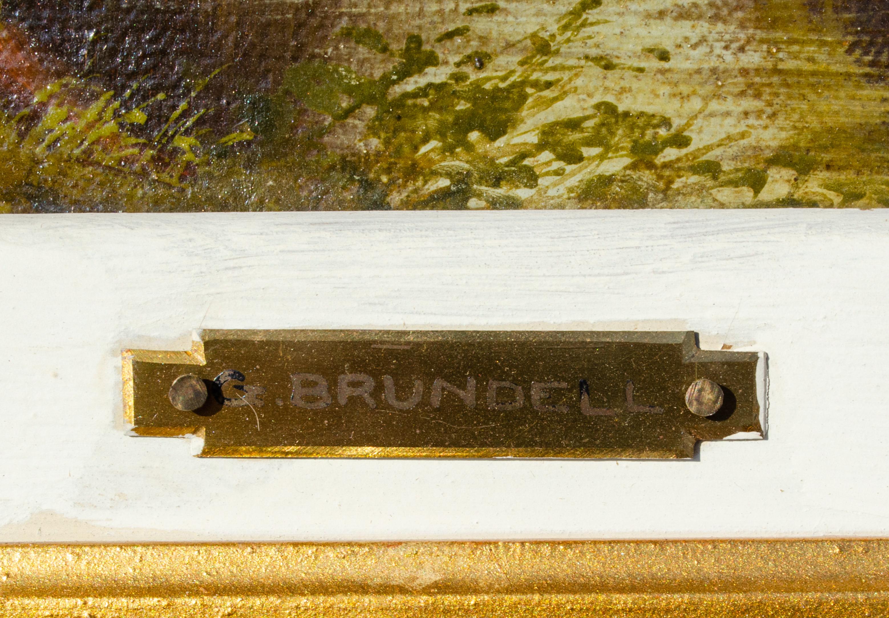 G. Brundell
Ohne Titel, c. Anfang des 20. Jahrhunderts
Öl auf Leinwand
Bildformat: 10 x 18 Zoll.
Gerahmt: 20 x 27 7/8 x 2 Zoll.
