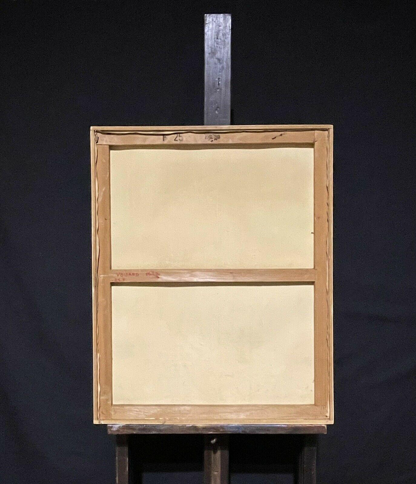 Artist/ School: French School, signed lower corner, circa 1980's period.

Title: Cubist abstract composition of figures.

Medium: oil painting, on canvas. 

Size:      frame: 32.5 x 26.5 
           painting: 32 x 26 inches
        
Provenance: