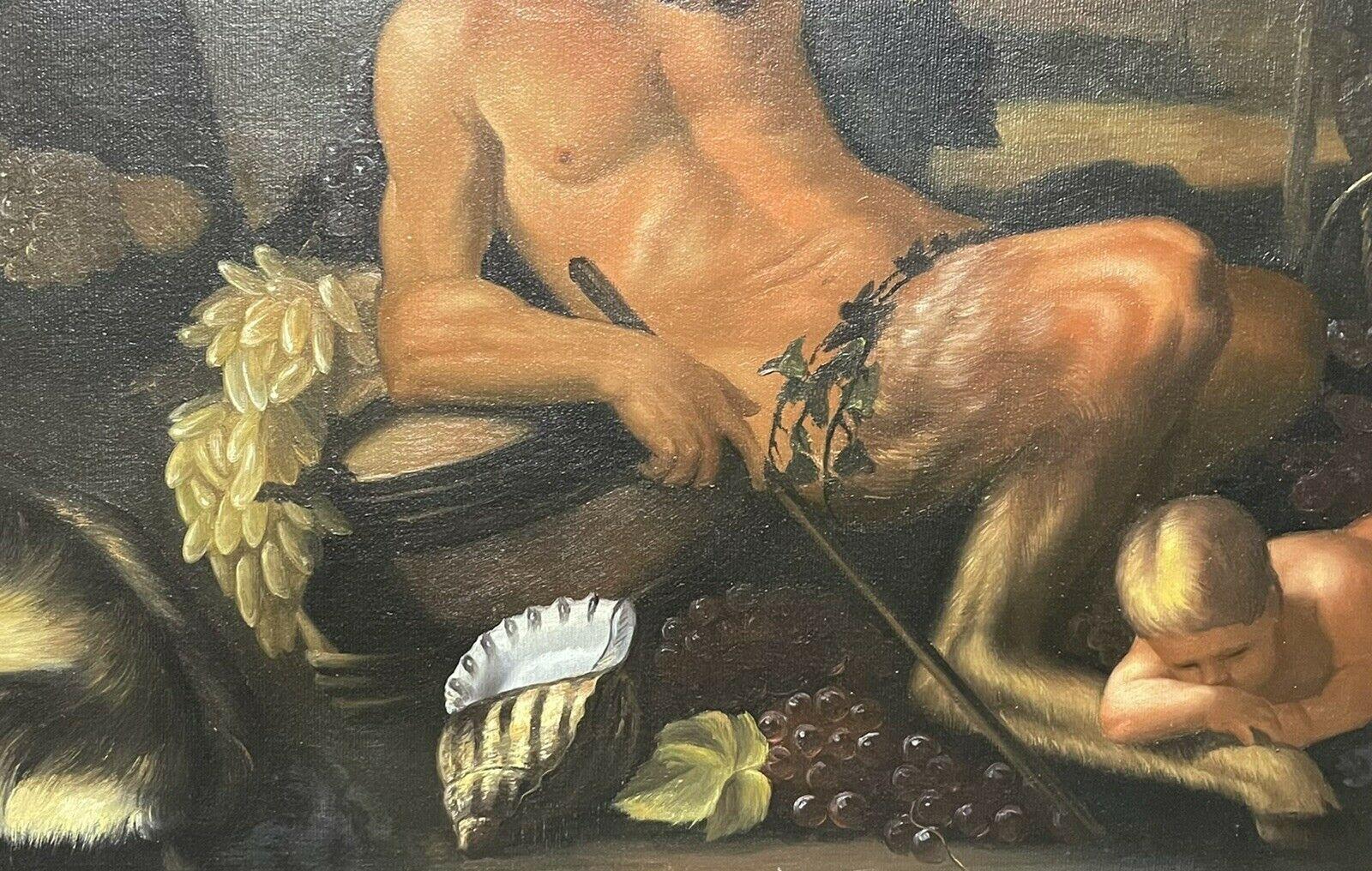 Artisten/Schule: Kontinentale Schule, Ende des 20. Jahrhunderts

Titel: Die Weinlese, bacchantische figürliche Szene

Medium:  Ölgemälde auf Leinwand, ungerahmt

Größe:  Gemälde: 24 x 36 Zoll

Provenienz: aus einer Privatsammlung in