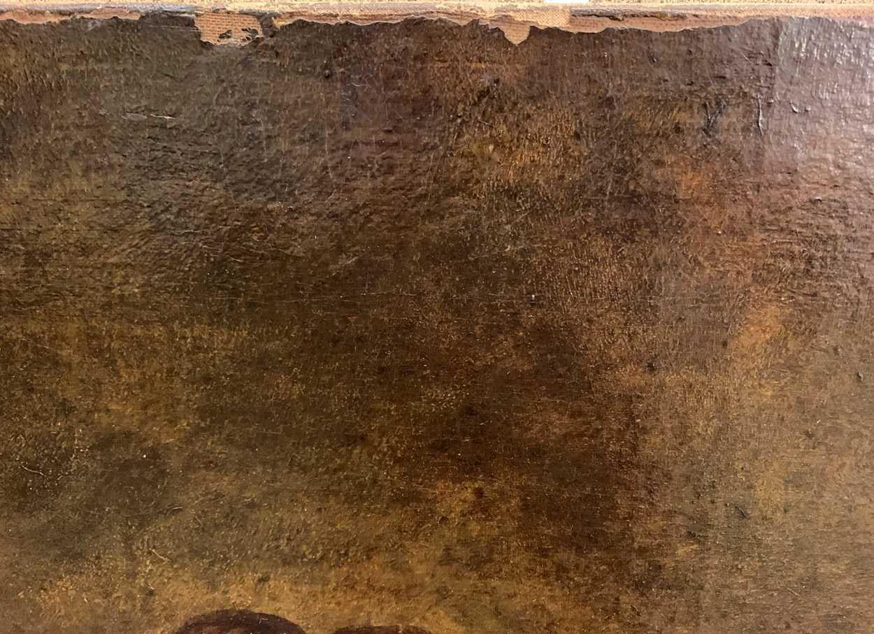 HUGE EARLY 19th CENTURY OIL PAINTING - PORTRAIT KING CHARLES 1ST - Old Masters Painting by Unknown