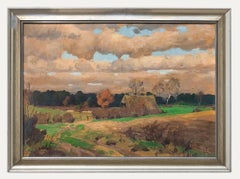 Hugo Zieger (1864-1932) - 1921 Huile, vieille grange près d'Oldenburg