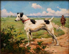 "Hunting Dog at a Stop" French School