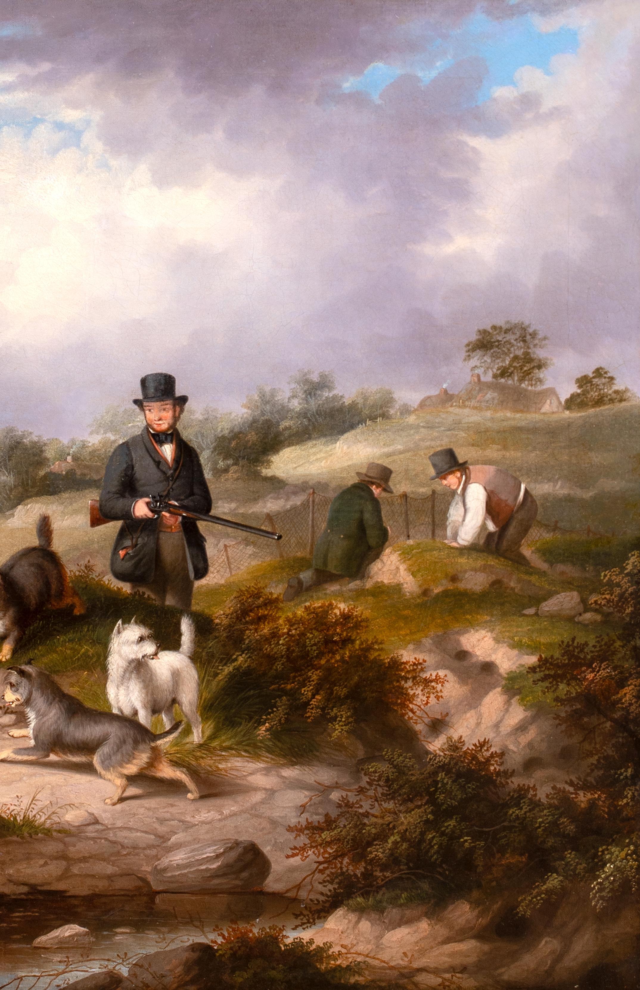 Huntsmen and Terriers & Ferrets Kaninchenzüchter, 19. Jahrhundert – George Armfield im Angebot 2