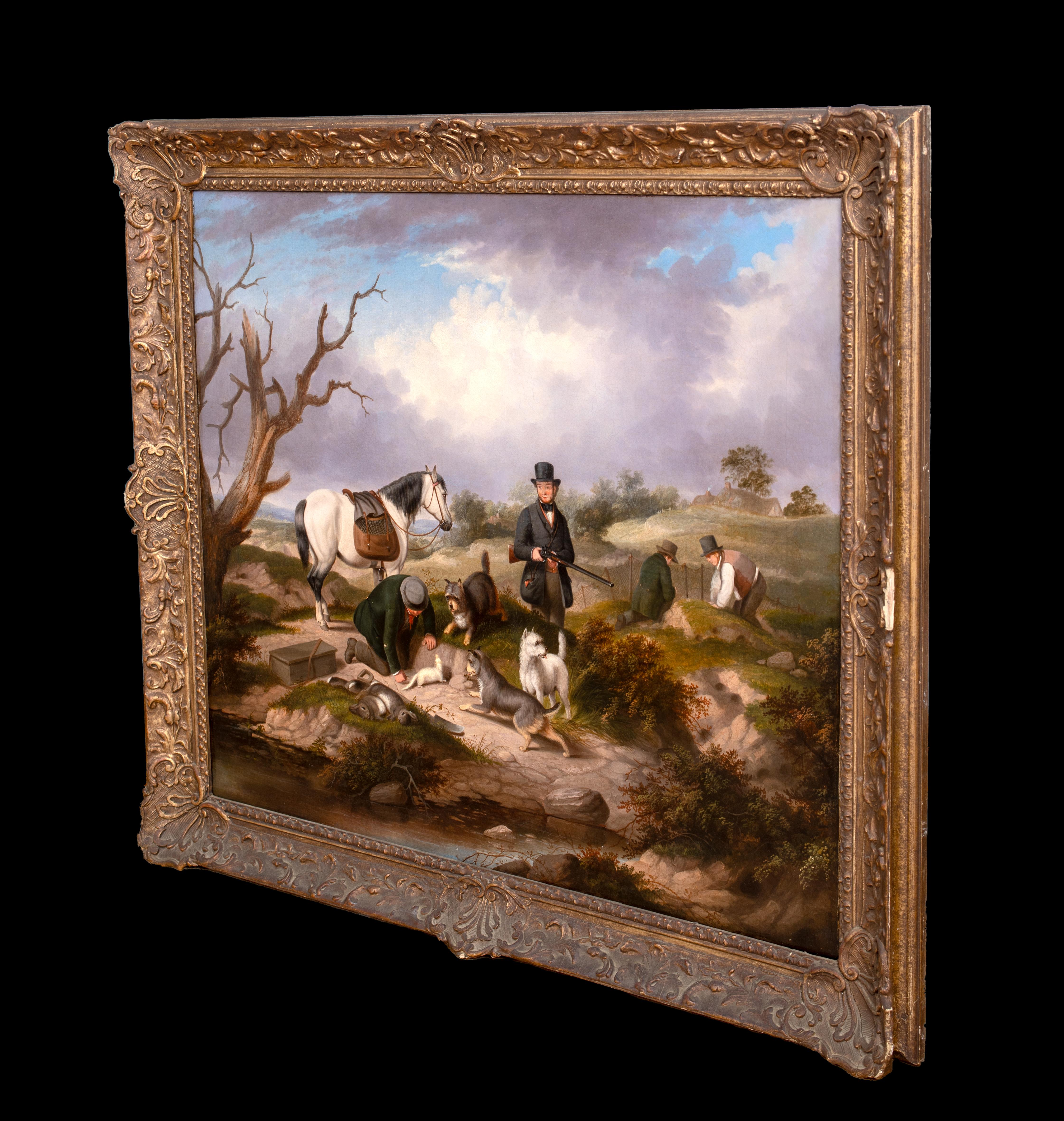 Huntsmen and Terriers & Ferrets Kaninchenzüchter, 19. Jahrhundert – George Armfield im Angebot 4