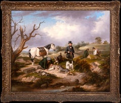 Huntsmen and Terriers & Ferrets Rabbiting, 19th Century - George Armfield
