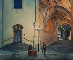 Iain Walker (d.2022) - 20th Century Oil, Prague Cathedral