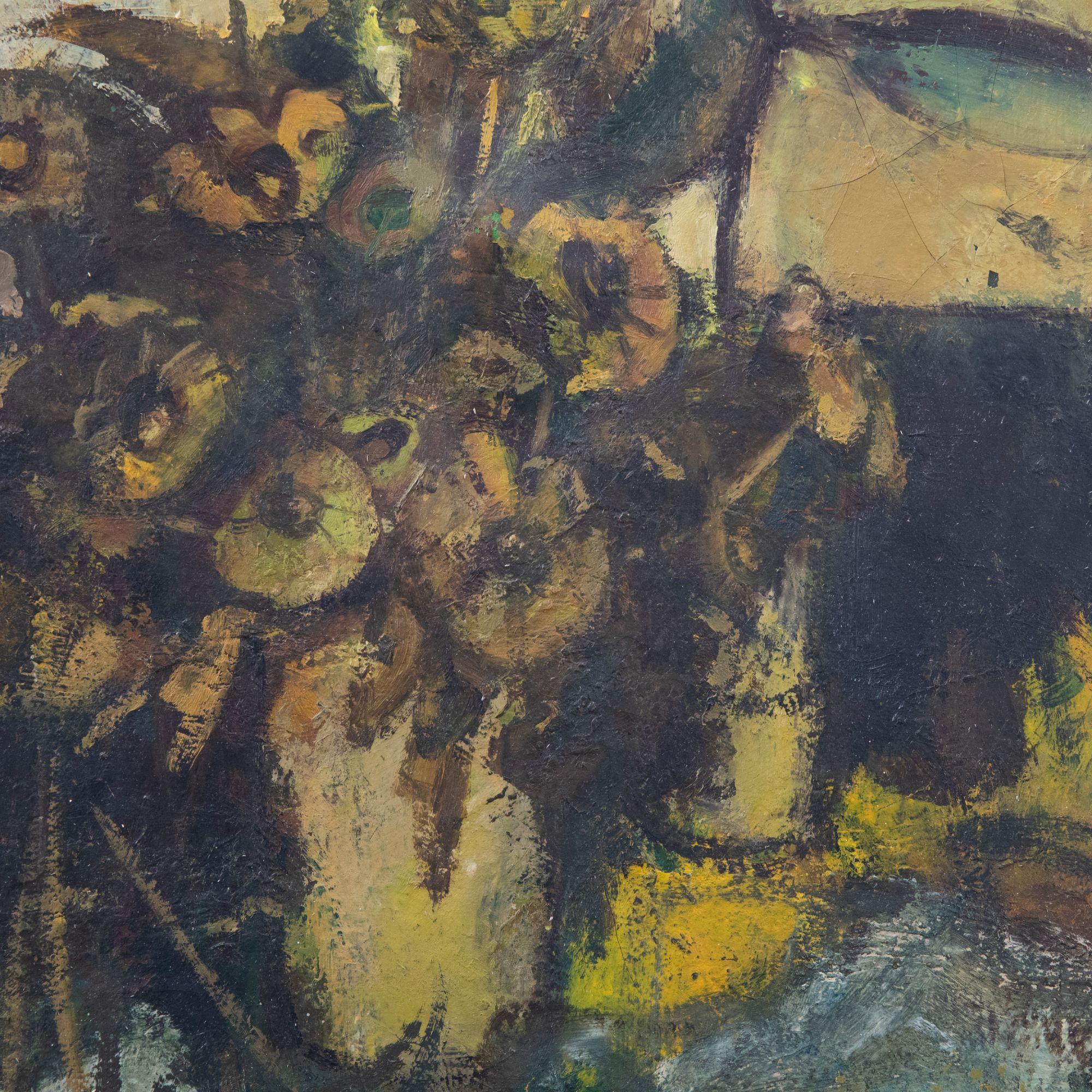 Ian Lawson (nato nel 1931) - 1969 Olio, Fiori morti 1