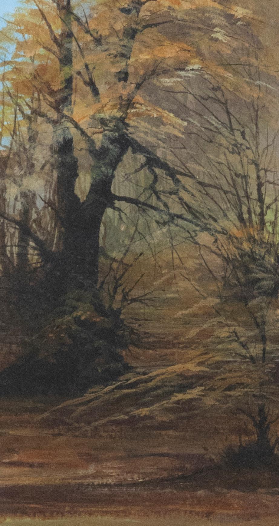 Ian Shearman   Acryl, Cranham-Holz, 20. Jahrhundert – Acryl – Painting von Unknown