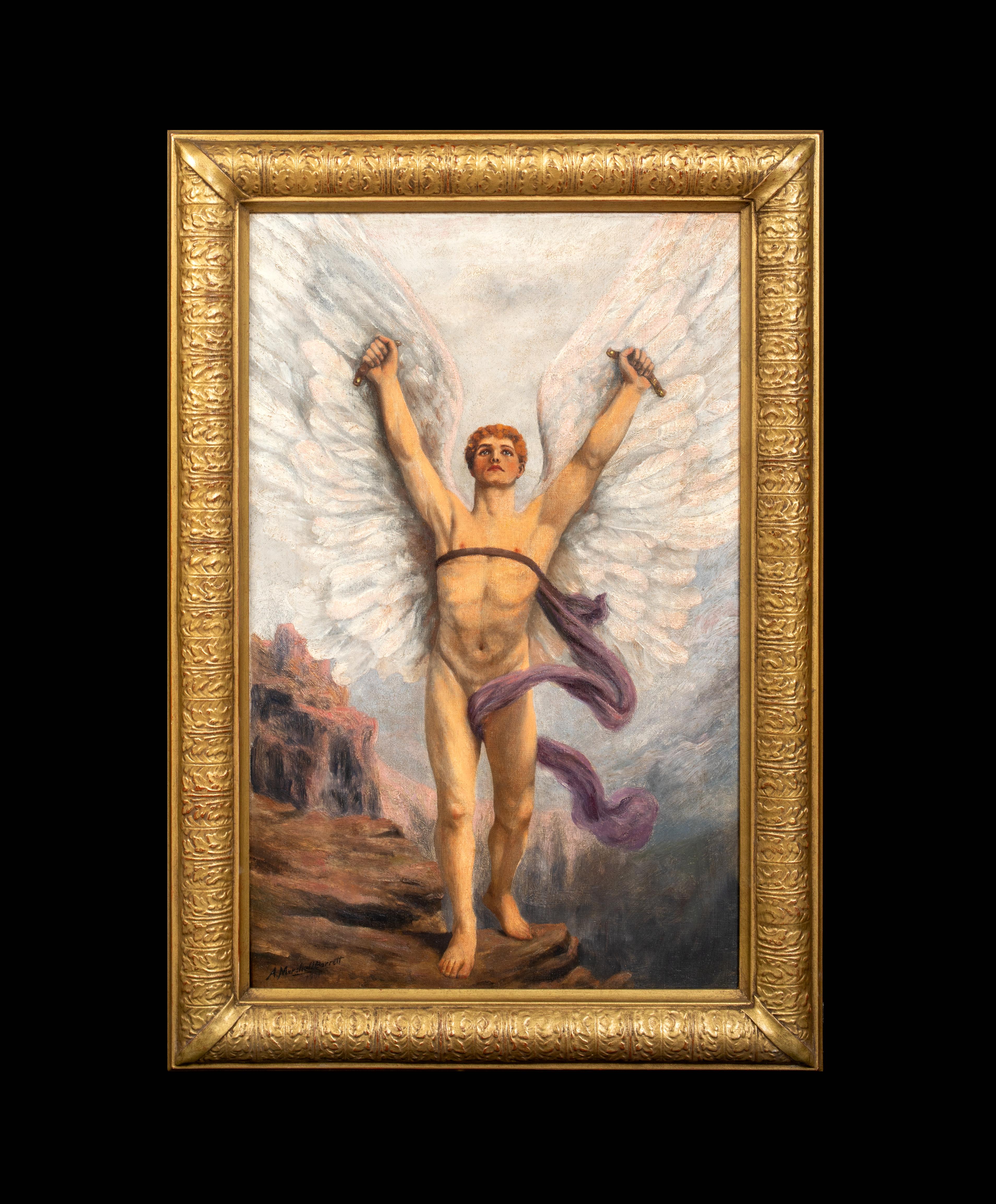 Icarus, 19th Century follower of William Blake (1757-1827) - Painting by Unknown