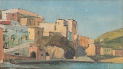 Illegibly Signed Landscape Oil on Canvas Board