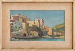 Illegibly Signed Landscape Oil on Canvas Board