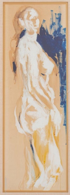 Illegibly Signed Standing Nude