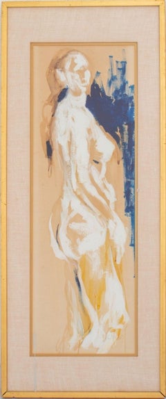 Illegibly Signed Standing Nude
