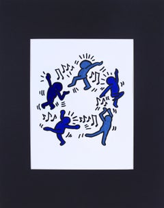"Je suis un danseur lyrique" - Peinture originale dans le style de Keith Haring