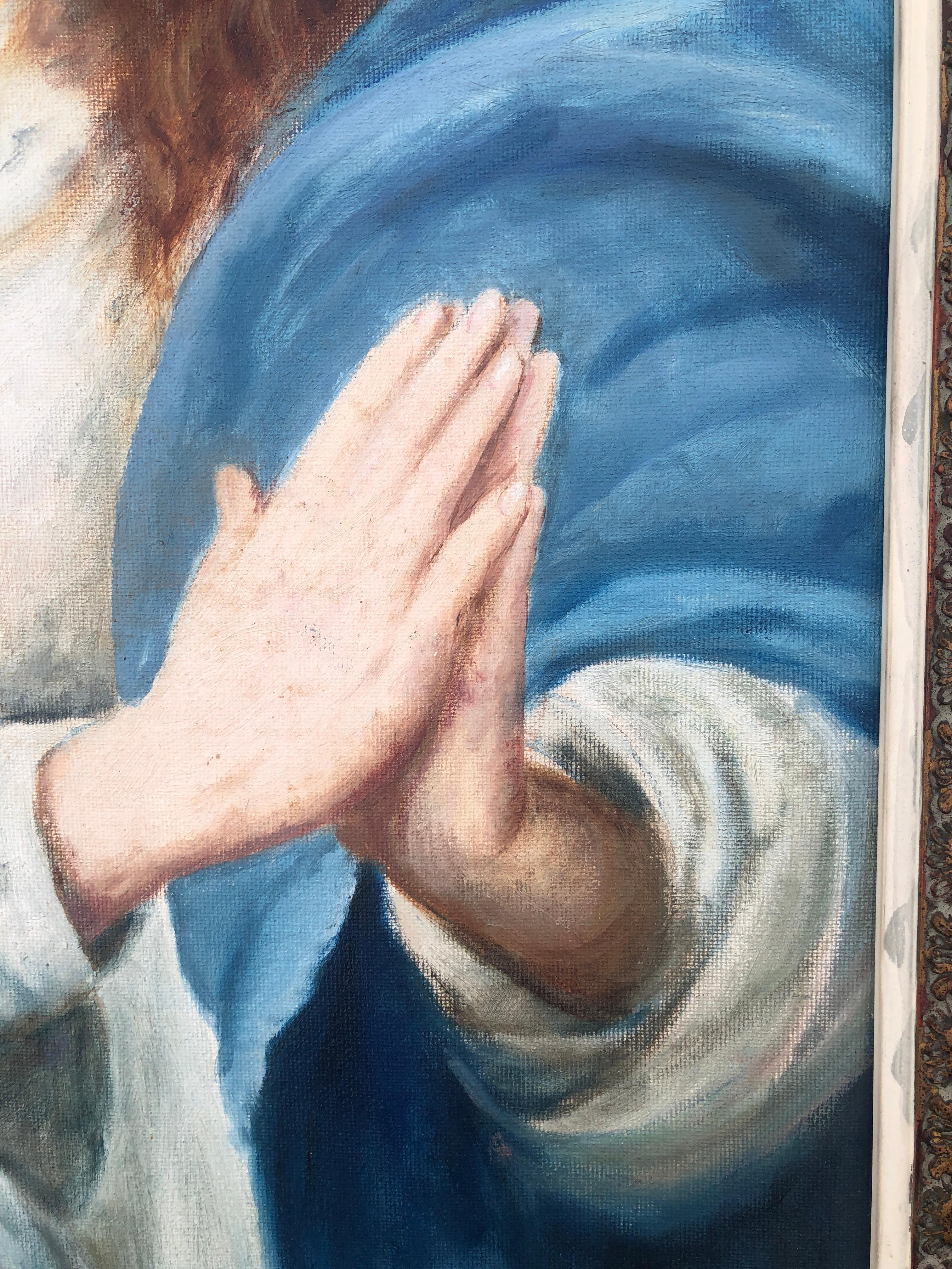 Quadro dell'Immacolata Concezione olio su tela - Painting Accademia di Unknown