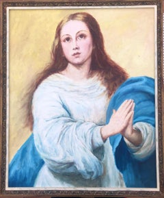 Immaculate Conception oil on canvas painting