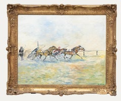 Vintage Impressionist 20th Century Oil - Scurry Driving
