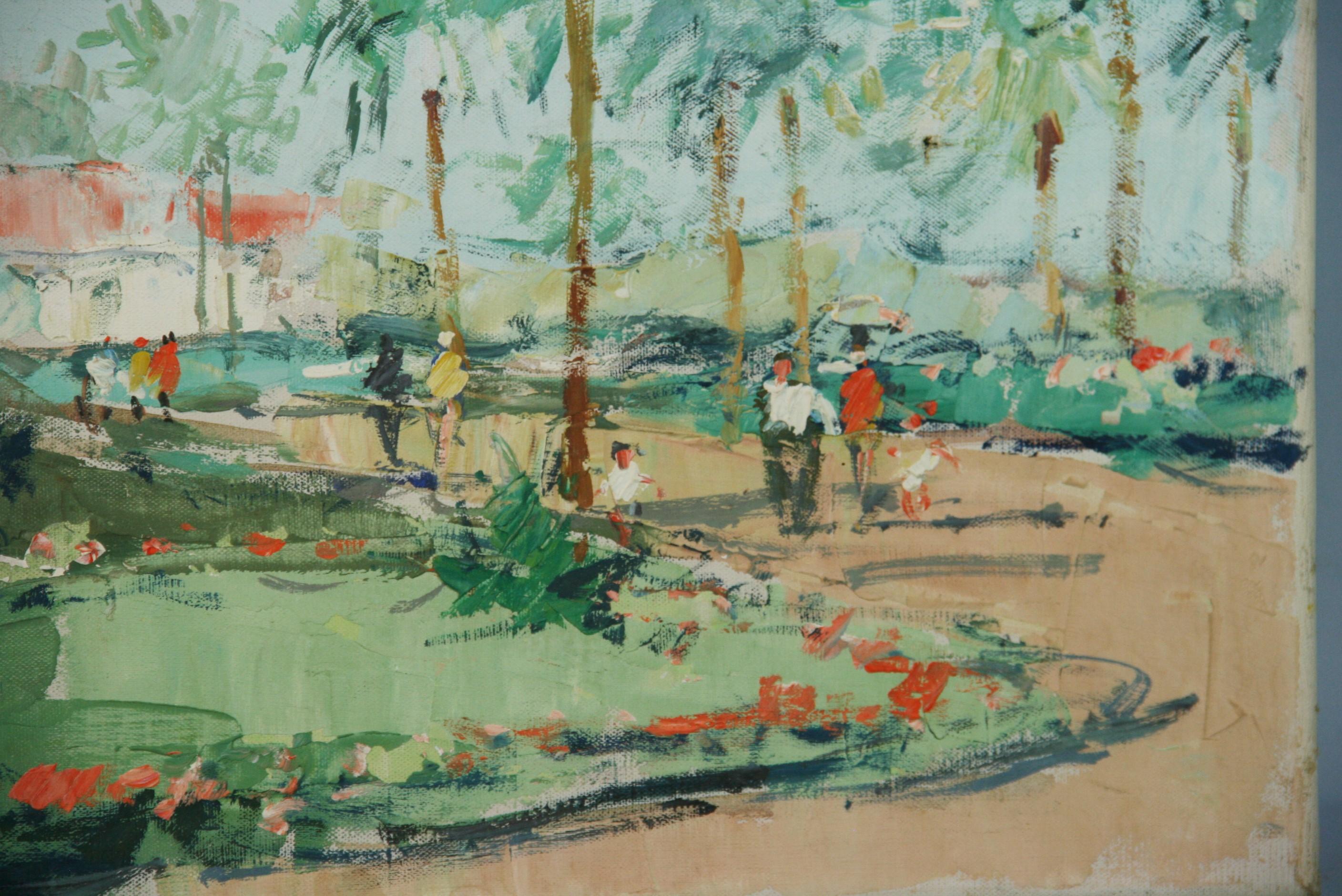 3902 Paesaggio impressionista dell'Italia settentrionale senza cornice