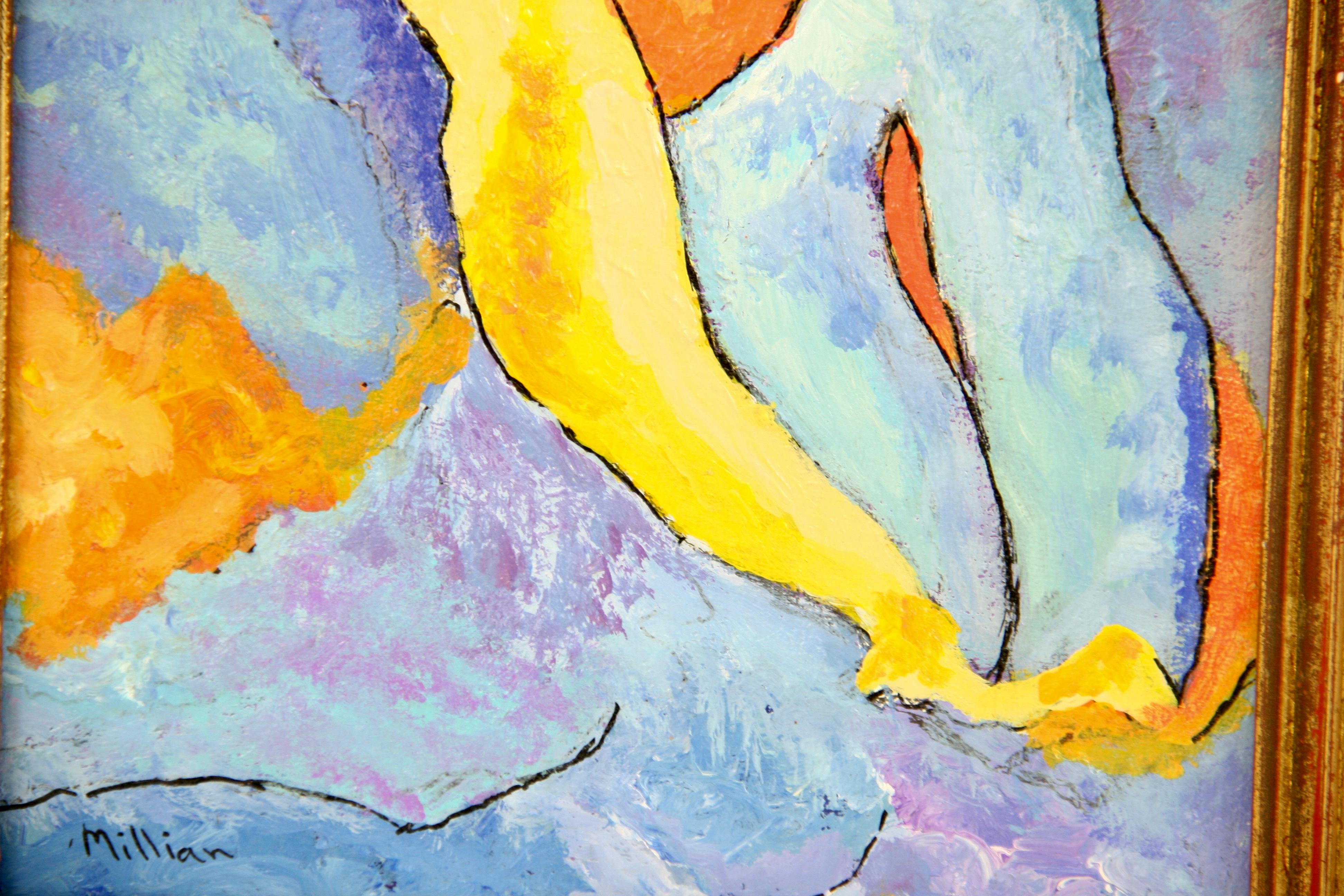 Impresionista Moderno Bailarina Descansando Figurativo  Pintura en venta 1
