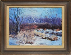 Impressionist New England Winter Landscape