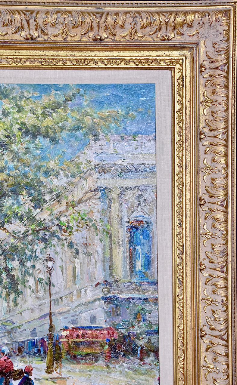 Impressionist Oil Painting of Paris, France in the Manner of Blanchard & Cortes 2