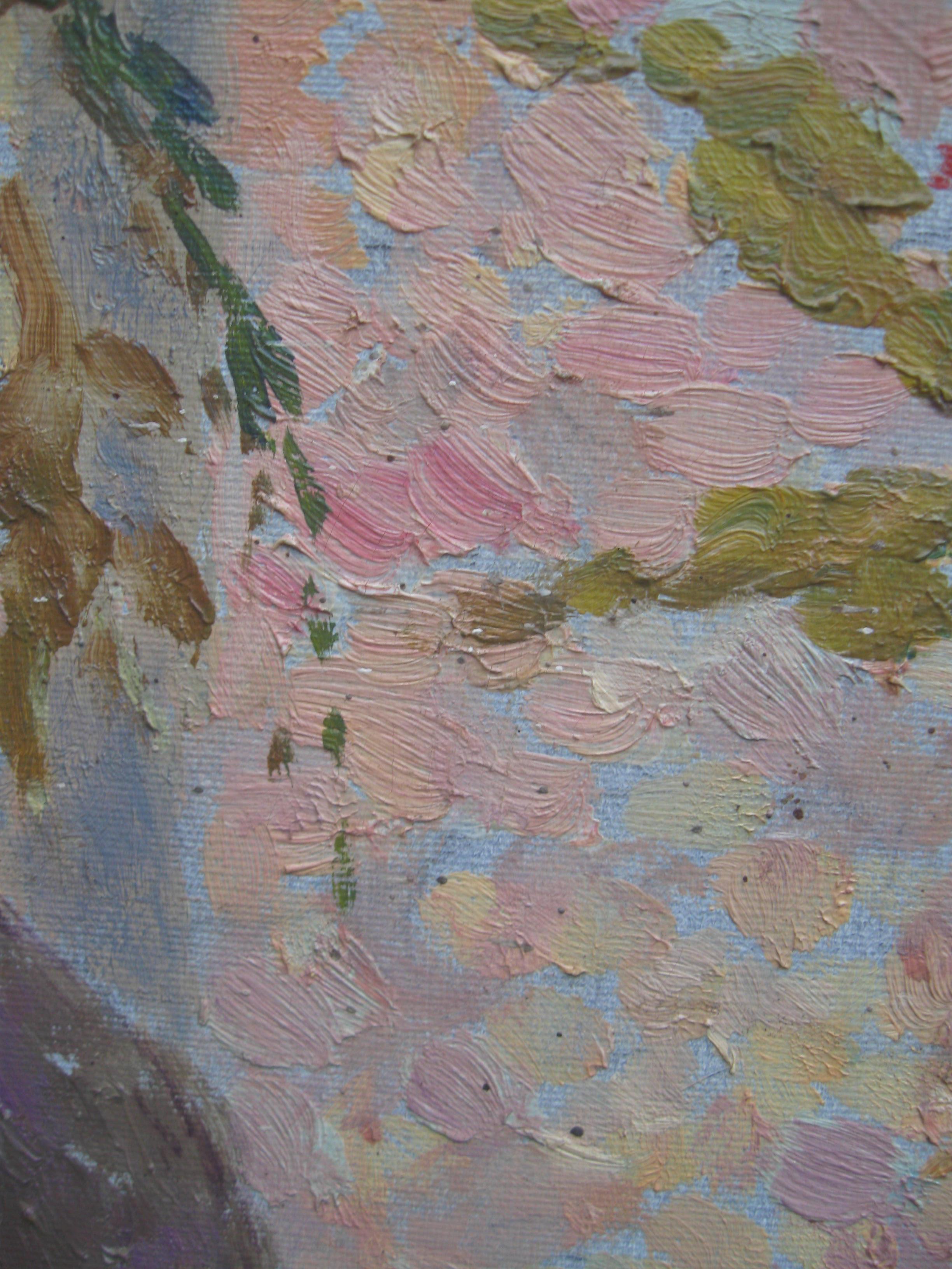 Impressionniste : école de Pierre Bonnard, peinture à l'huile signée, années 1950 en vente 5