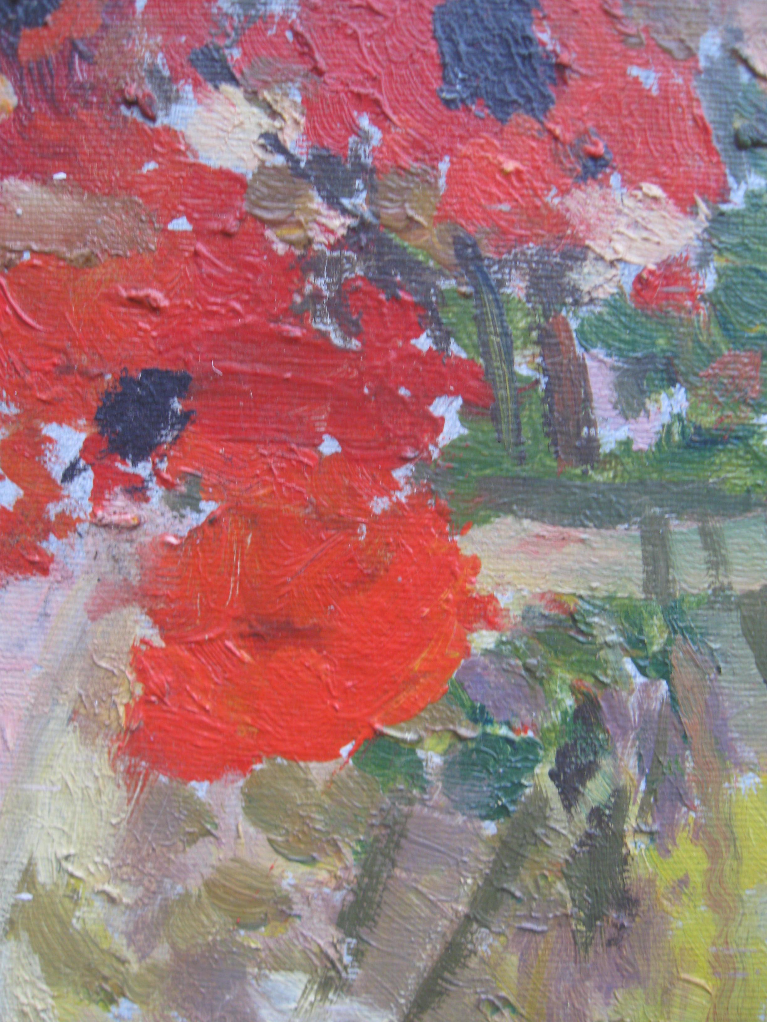 Impressionniste : école de Pierre Bonnard, peinture à l'huile signée, années 1950 en vente 6