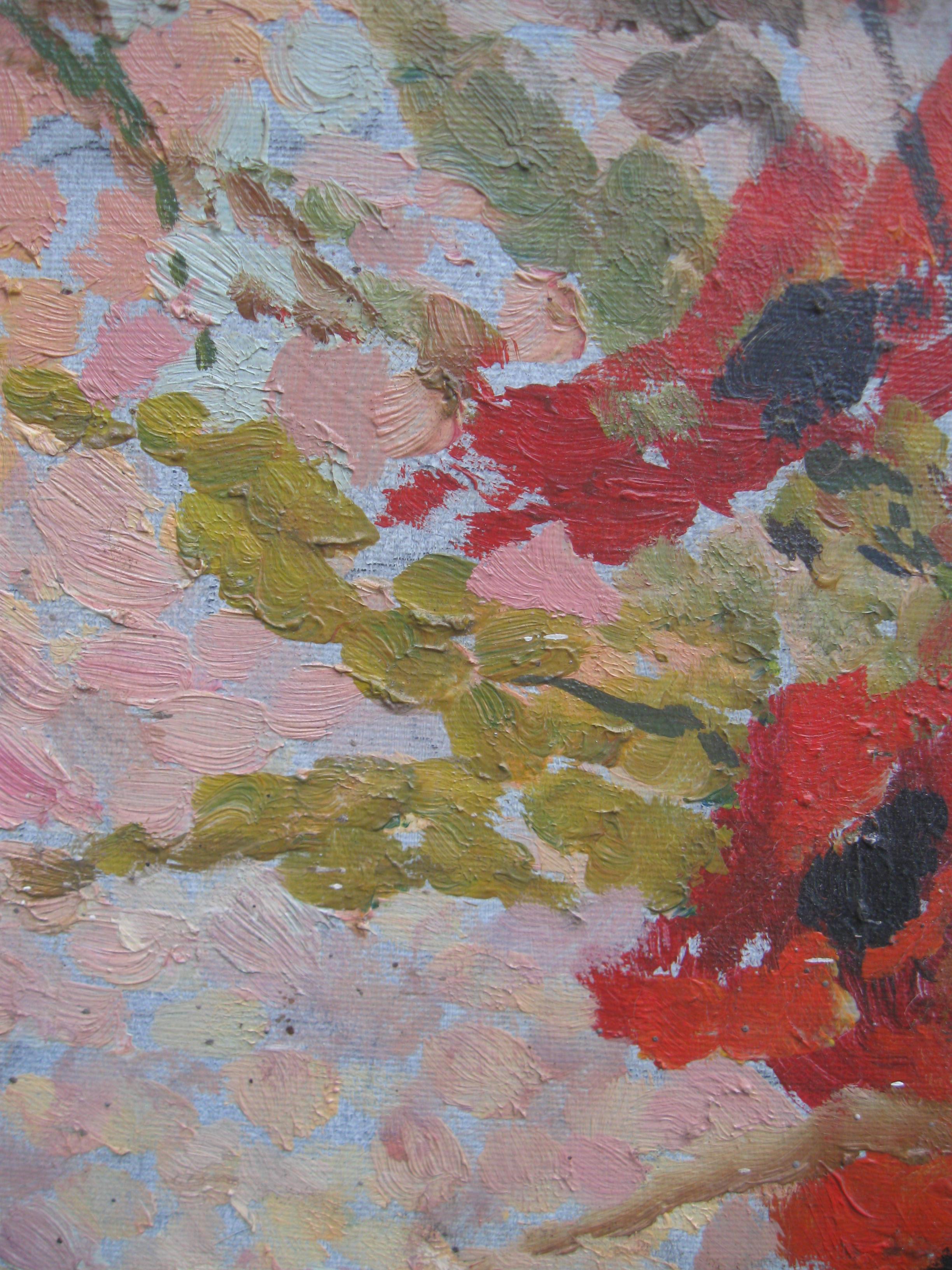 Impressionniste : école de Pierre Bonnard, peinture à l'huile signée, années 1950 en vente 10
