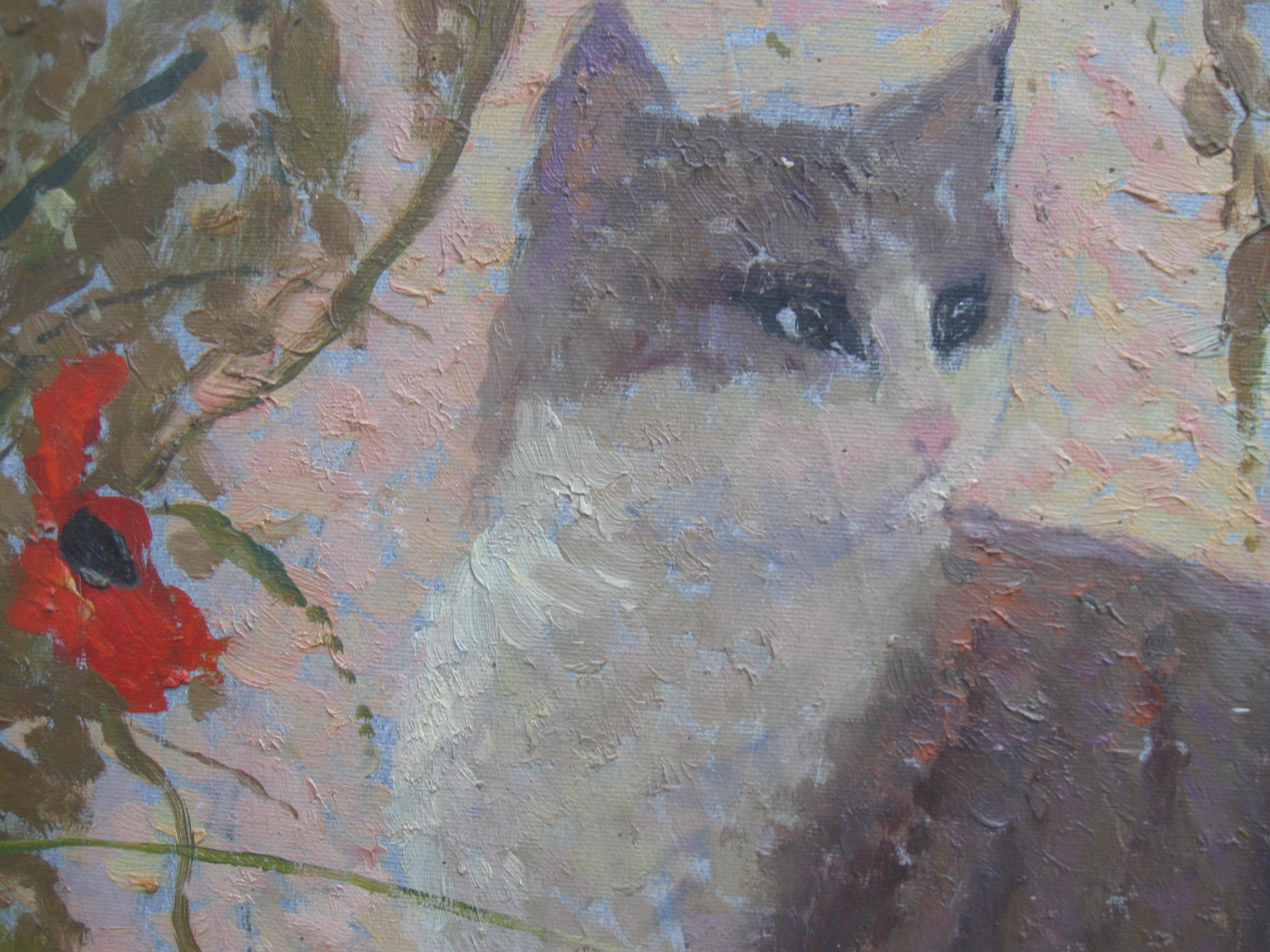 Impressionista:, Scuola di Pierre Bonnard, olio firmato anni '50 in vendita 4