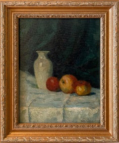 Impressionist School (Indistinctly signed and dated 1923). Still life with fruit